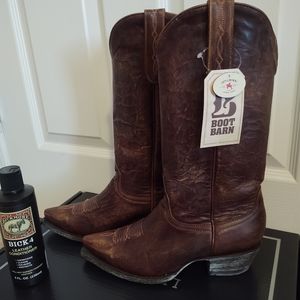 Boot Barn Idyllwind brown leather boots
